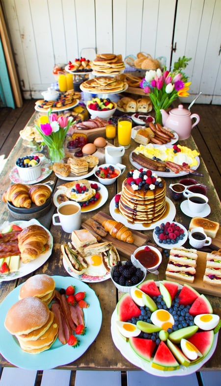 brunch spread